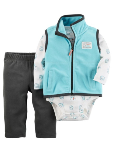 חליפת פליז 3חלקים טורקיז