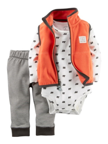 חליפת וסט 3חלקים כתום