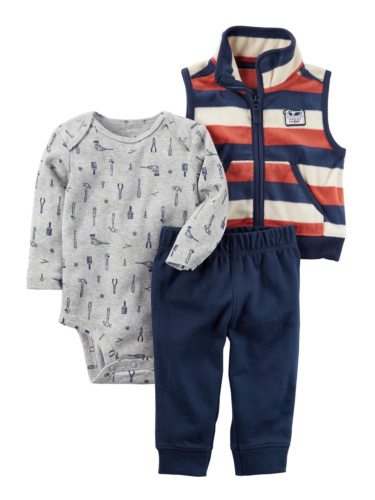 חליפת 3 חלקים ווסט פליז פסים