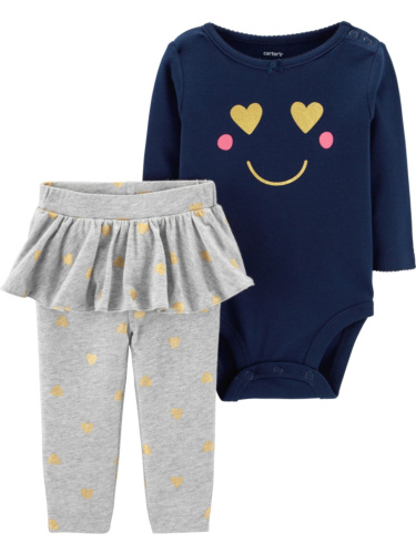 חליפת 2 חלקים חייכן לבבות