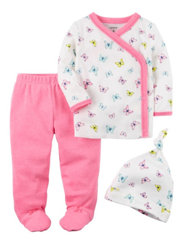 סט חזייה רגלית וכובע פרפרים