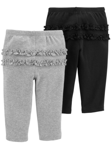 זוג מכנסיים שחור/אפור