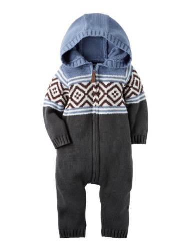 אוברול סוודר מדוגם