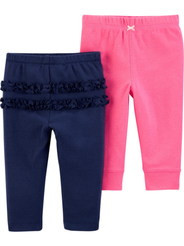 זוג מכנסיים ורוד/נייבי