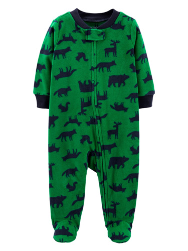 אוברול פליז חיות ירוק