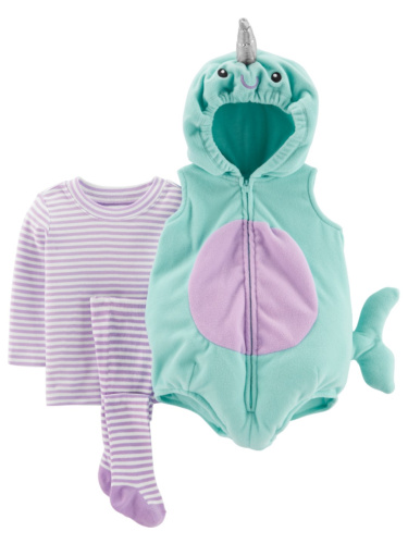 תחפושת חד קרן מן הים - תכלת