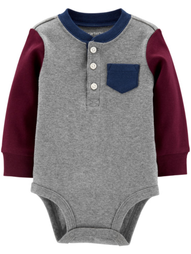 בגד גוף האנלי וכיס אפור