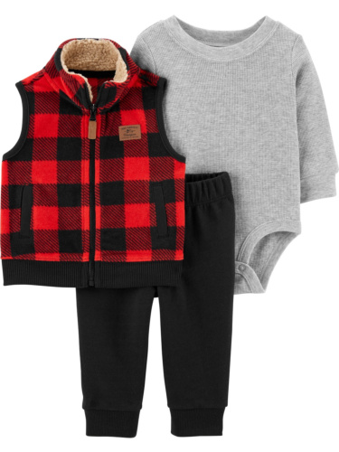 חליפת ווסט פליז 3 חלקים משבצות