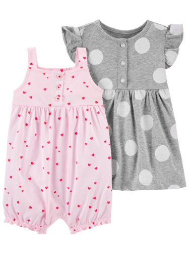 מארז אוברול ושמלת לבבות