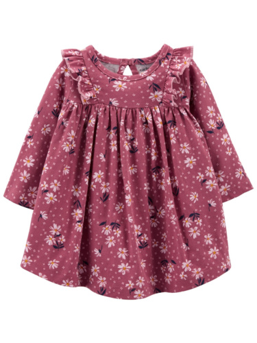 שמלה פרחונית ורודה