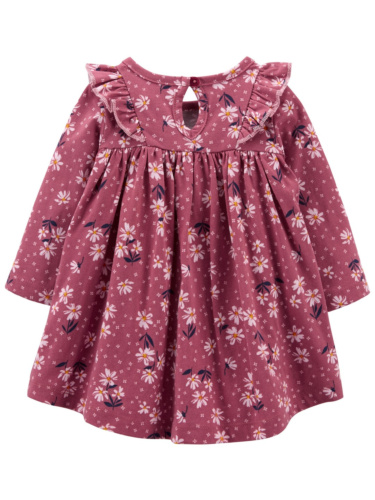 שמלה פרחונית ורודה