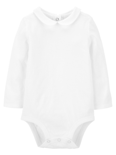 בגד גוף צאוורון מעוגל לבן