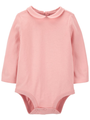 בגד גוף צאוורון מעוגל ורוד