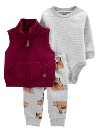 חליפת 3 חלקים ווסט קווילט דובים