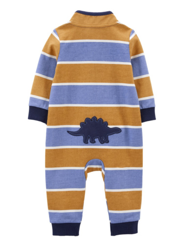 אוברול פרנץ טרי ללא רגלית פסים