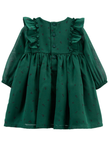 שמלת שיפון ירוקה