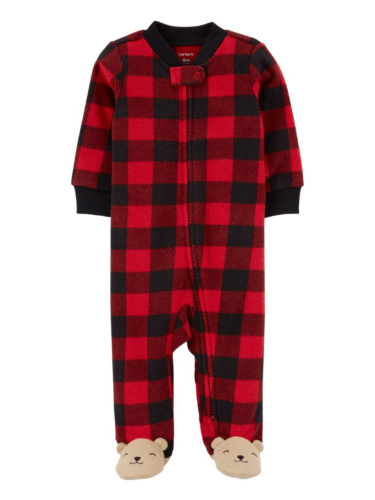 אוברול פליז משובץ