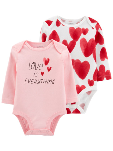 זוג בגדי גוף לבבות