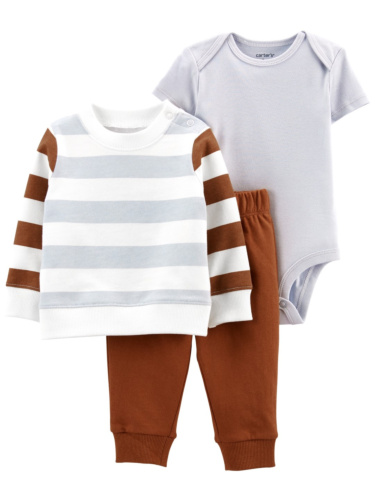 חליפת 3 חלקים שילוב  פסים