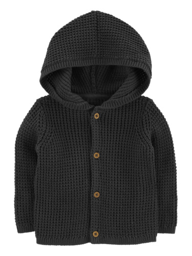 קרדיגן קפוצ'ון אפור כהה