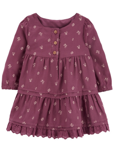 שמלת אריג פרחים קטנים