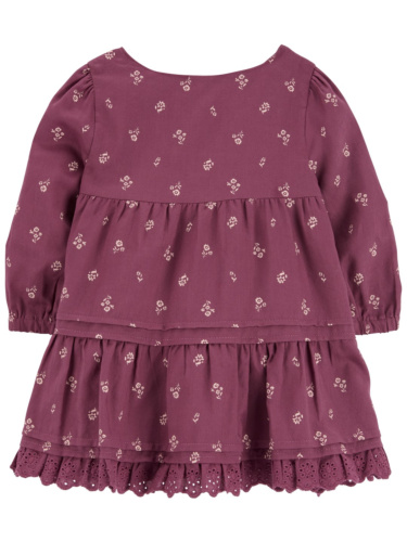 שמלת אריג פרחים קטנים