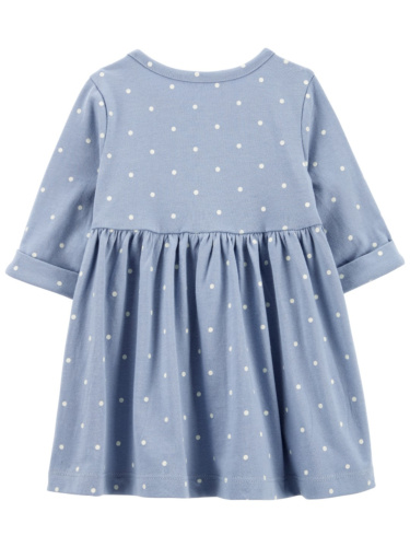 שמלת ג'רסי כיסי חיפושית