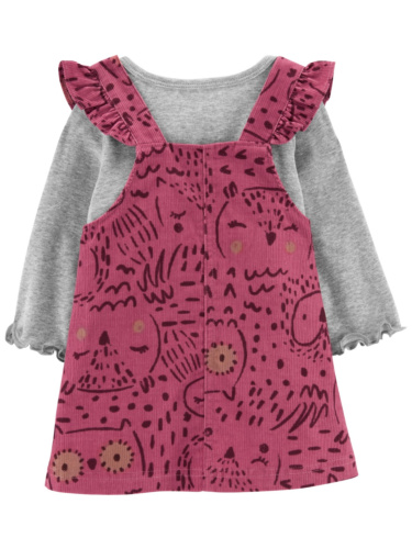 סט סרפן קורדרוי ינשוף חולצה וגרביונים