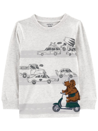 חולצת טי דפוס מכוניות