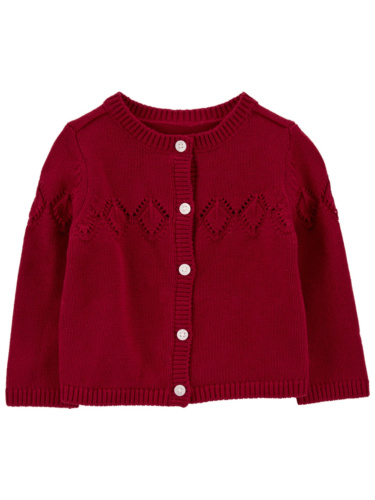 קרדיגן סריג אדום