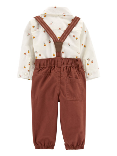 בגד גוף אריג מודפס מכנס ושלייקס