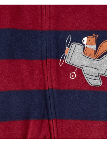 אוברול פליז פסים הליקופטר