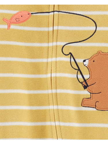 אוברול פליז דובון דג