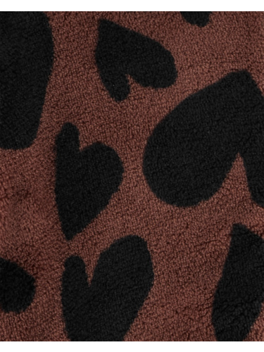 עליונית פליז קטיפתי לבבות