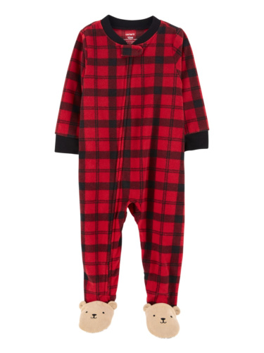 אוברול פליז משובץ