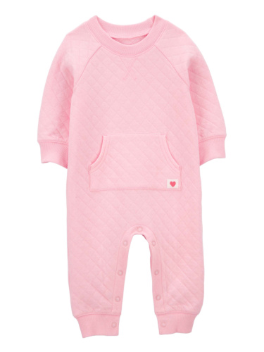 אוברול קווילט ורוד בהיר