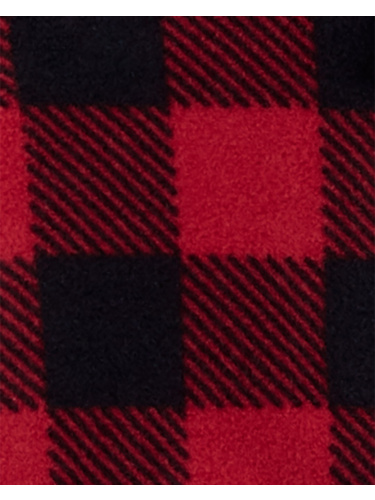 אוברול ללא רגלית משובץ אדום שחור