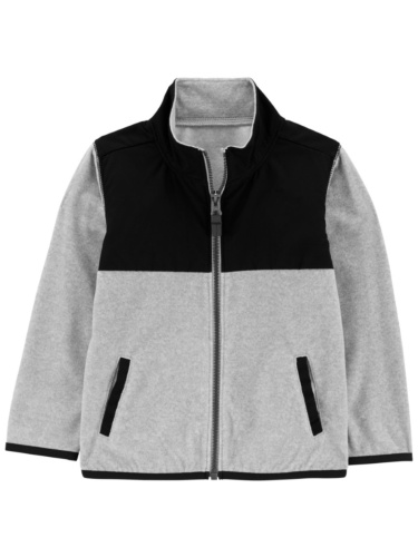 קרדיגן פליז קולור בלוק