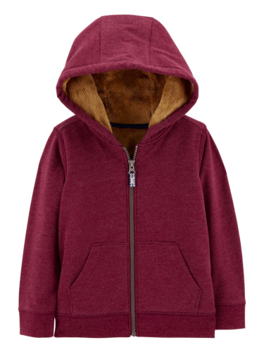 קרדיגן קפוצון משולב שרפה אדום