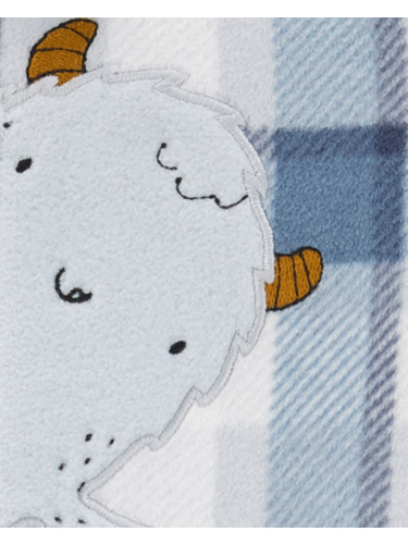 אוברול פליז משובץ מפלצת