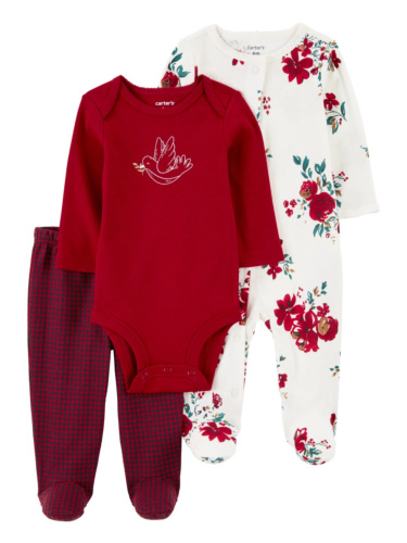 מארז 3 חלקים פרחים