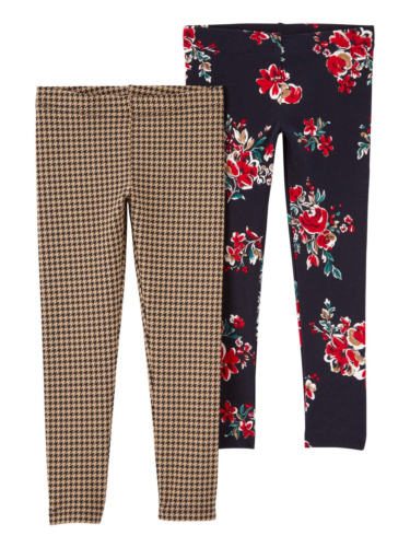 זוג טייצים פרחוני/משובץ