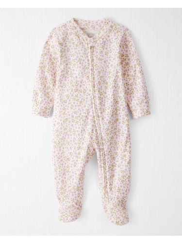 אוברול ארוך פרחוני כותנה אורגנית