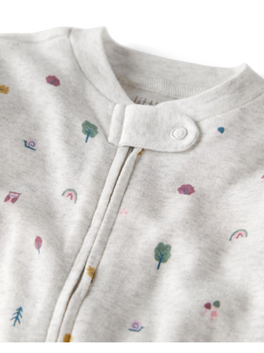 אוברול ארוך ינשופים כותנה אורגנית