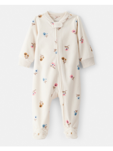 אוברול פליז פרחוני