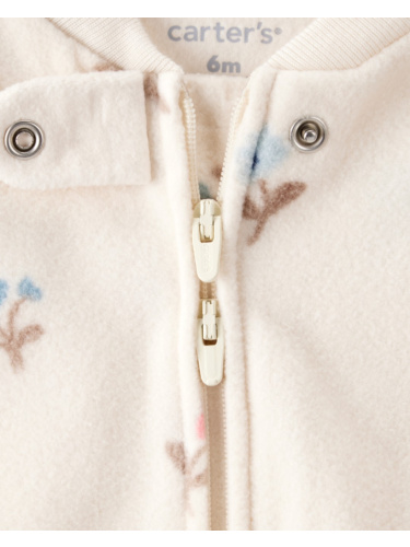 אוברול פליז פרחוני