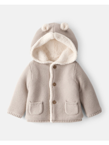 קרדיגן סריג בשילוב שרפה מלאנז'