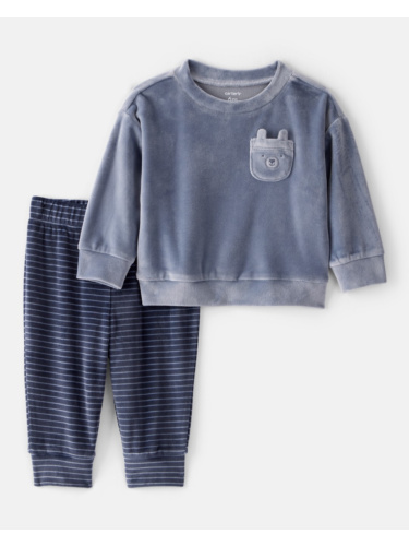 חליפת קטיפה 2 חלקים דובון