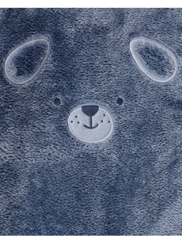 אוברול פליז פרוותי כחול