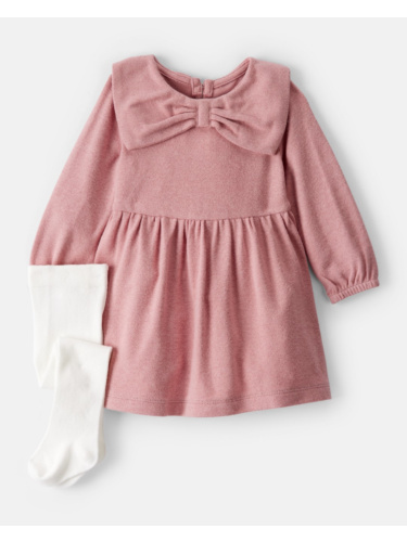 שמלת פפיון שרוול ארוך וגרביונים